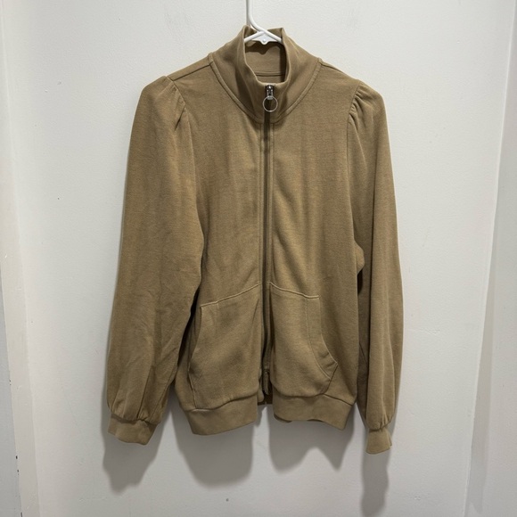 Madewell Garment-Dyed Terry Zip-Up Sweatshirt Medium - Picture 2 of 6